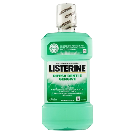 Listerine Difesa Denti e Gengive Menta Fresca 500 ml